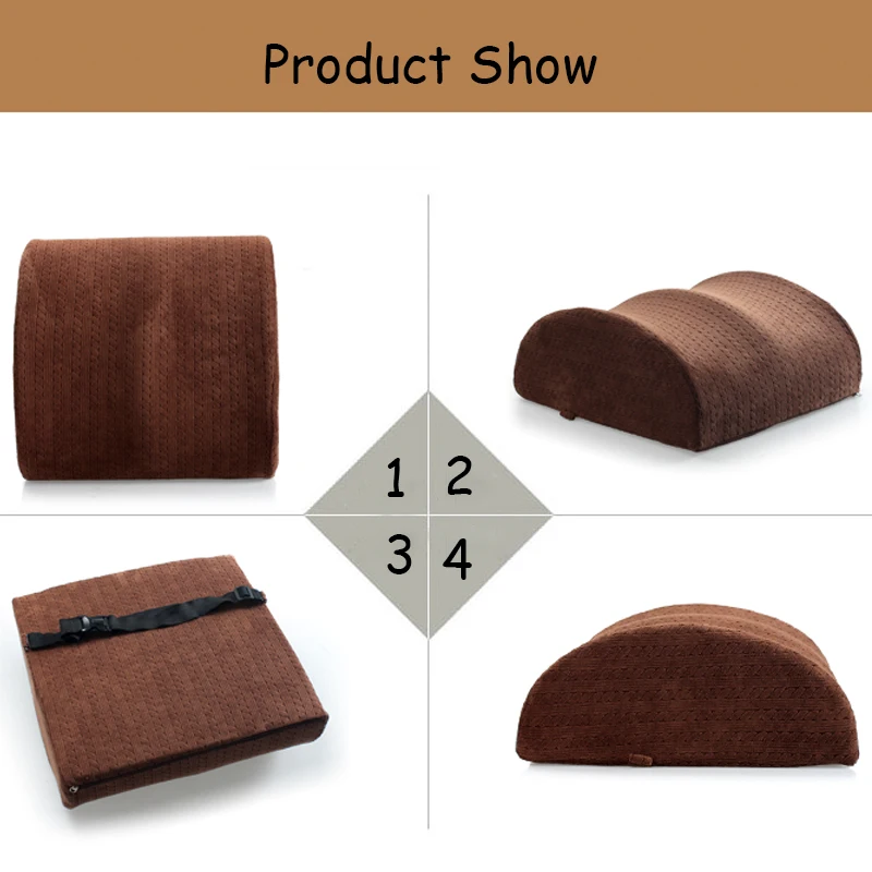 L077-Multifunctional Leg Pillow Travel Pillow Waist Cushion Wave Memory Foam Wedge Leg Cushion Sciatic Nerve Pain Relief Body Sleeping Pillow (5)