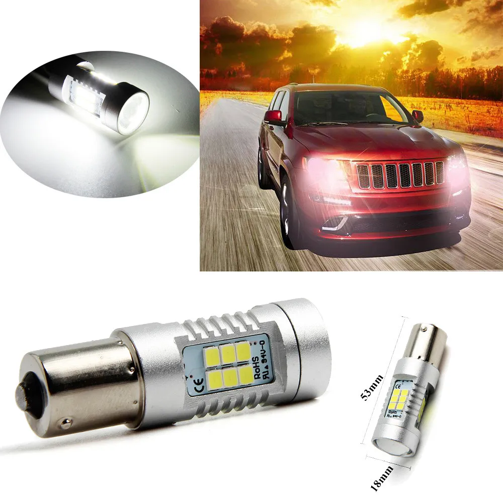 

2017# New Top Sale 1pcs X1156 BA15S 3030 21SMD P21W Bright White LED Bulb Turn Signal Light 6000K 840LM Free Shipping