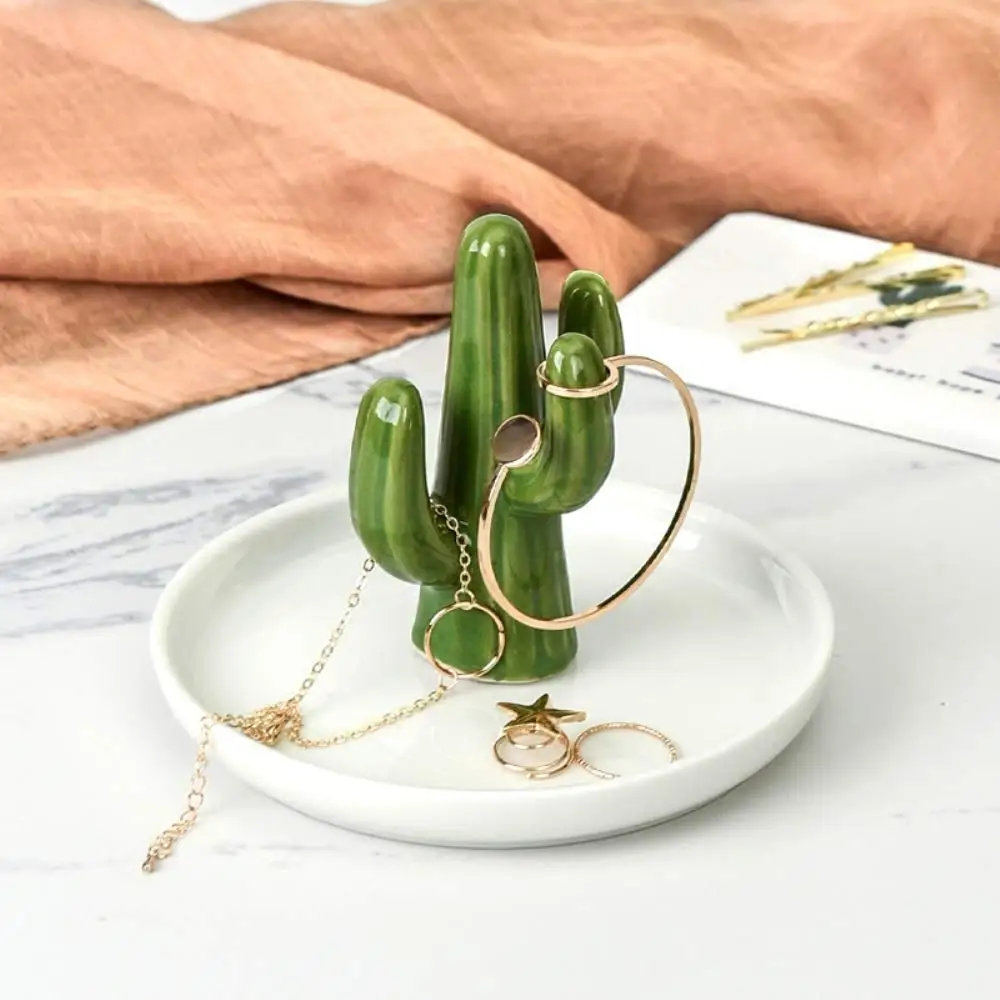 Novelty Ceramic Jewelry Organizer Tray Bracelet Necklace Ring Holder Dish Plate Home Shop Ornaments