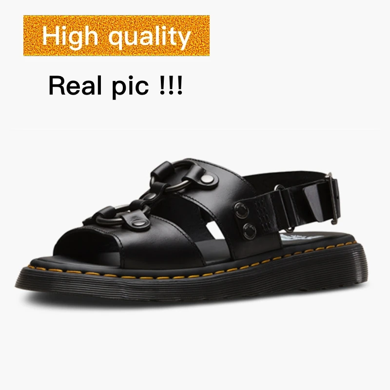 Dr Martens Sandals Dr Martins Shoes 2018 Summer Dr Marteens Men huismerk kopen in de aanbieding
