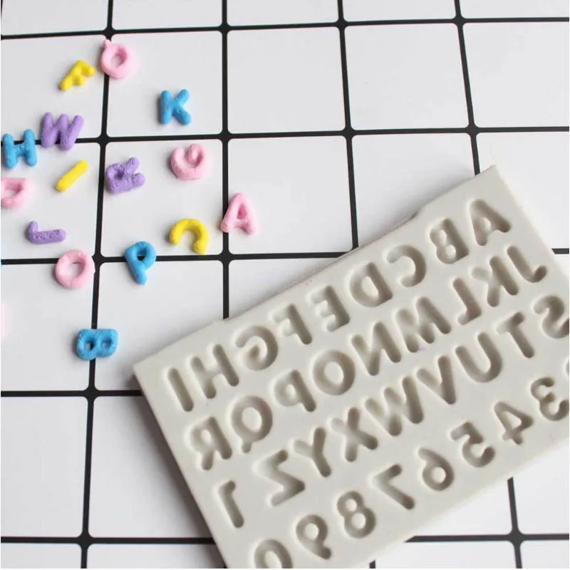Creative Letters Alphabet Silicone Mold Uppercase Fondant