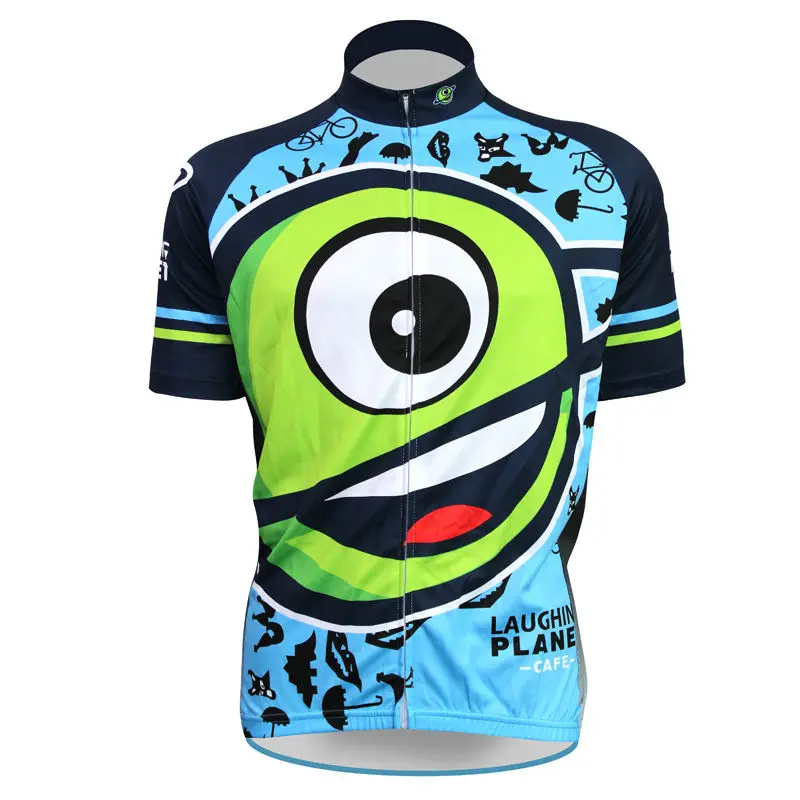 

Alien SportsWear Laughing Planet Cafe Pattern Bike Apparel For Men Summer And Autumn Short Sleeve Ciclismo Ropa Size XS-5XL