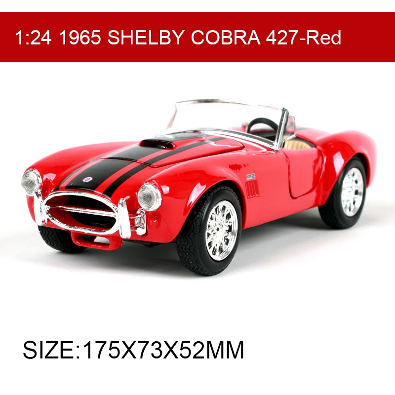 Maisto 1:24 1965 SHELBY COBRA 427 литая модель автомобиля металлическая машина детские игрушки