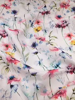 

High quality pure flax fabric Advanced Customized Brand linen fabric Summer high-grade gown, dress and cheongsam patchwork