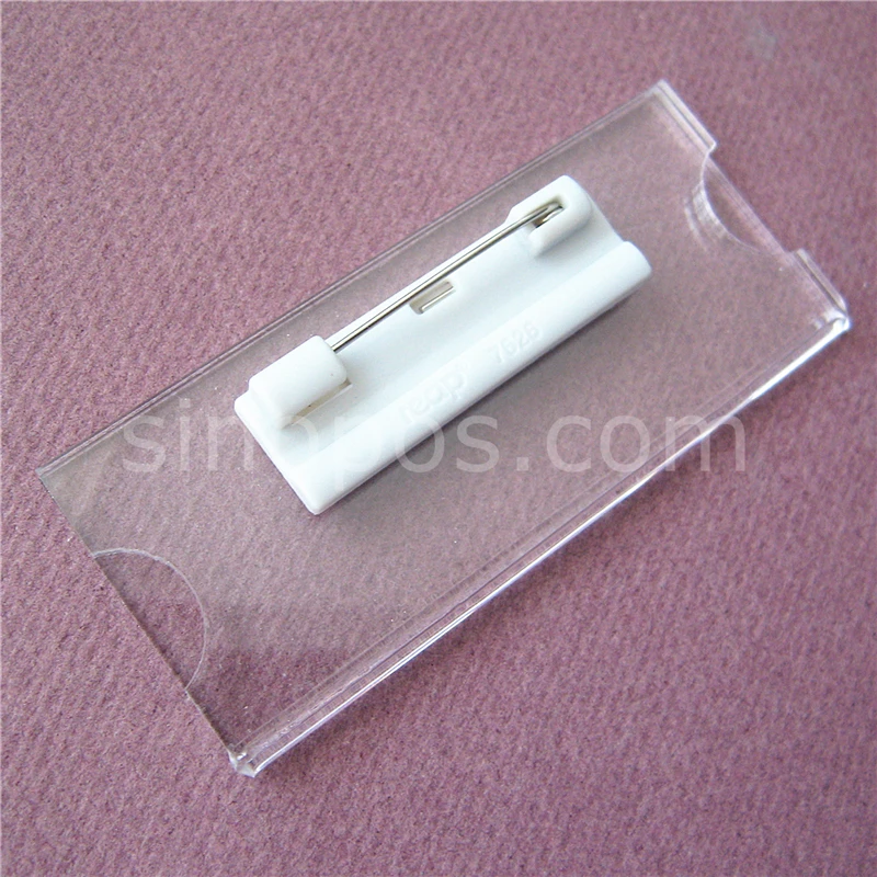 Buy Pin On Acrylic Holder For Id Card Identification