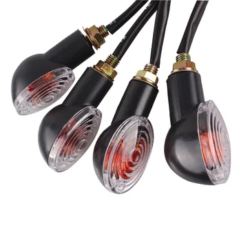 

New Arrival 4pcs Universal Motorcycle Turn Signal Light Indicator Mini For Cat Eye For Honda Suzuki For Ducati Amber