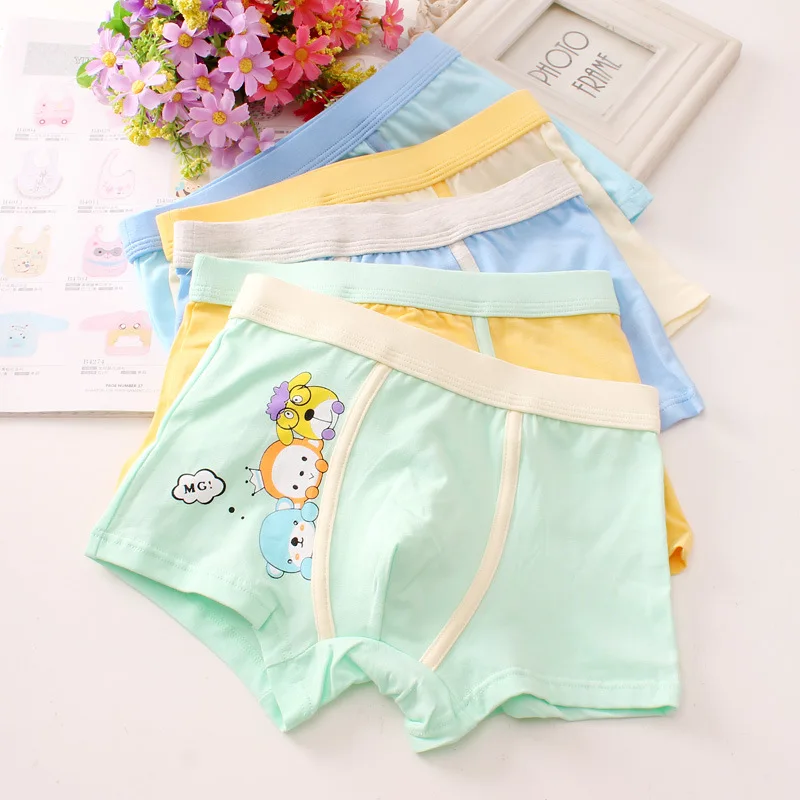 YingGan 5pcs Boys Underwear Panties For kids underwear for boys boxers