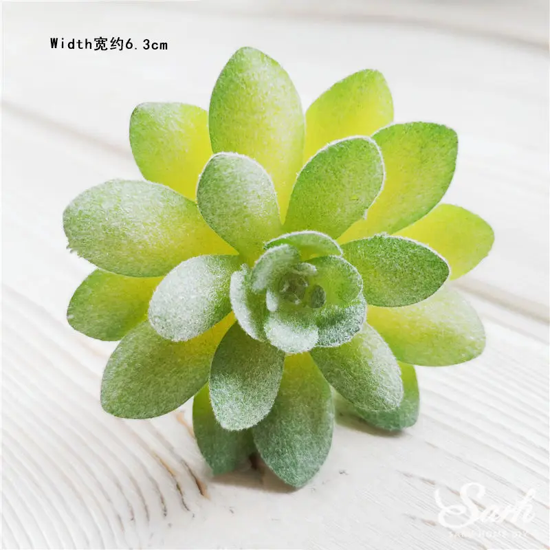 Ins Sika Deer Fawn Decoration Double Layer Flower Cake Toppers for Children Birthday Party Wedding Baking Supplies Sweet Gift - Color: Succulents A