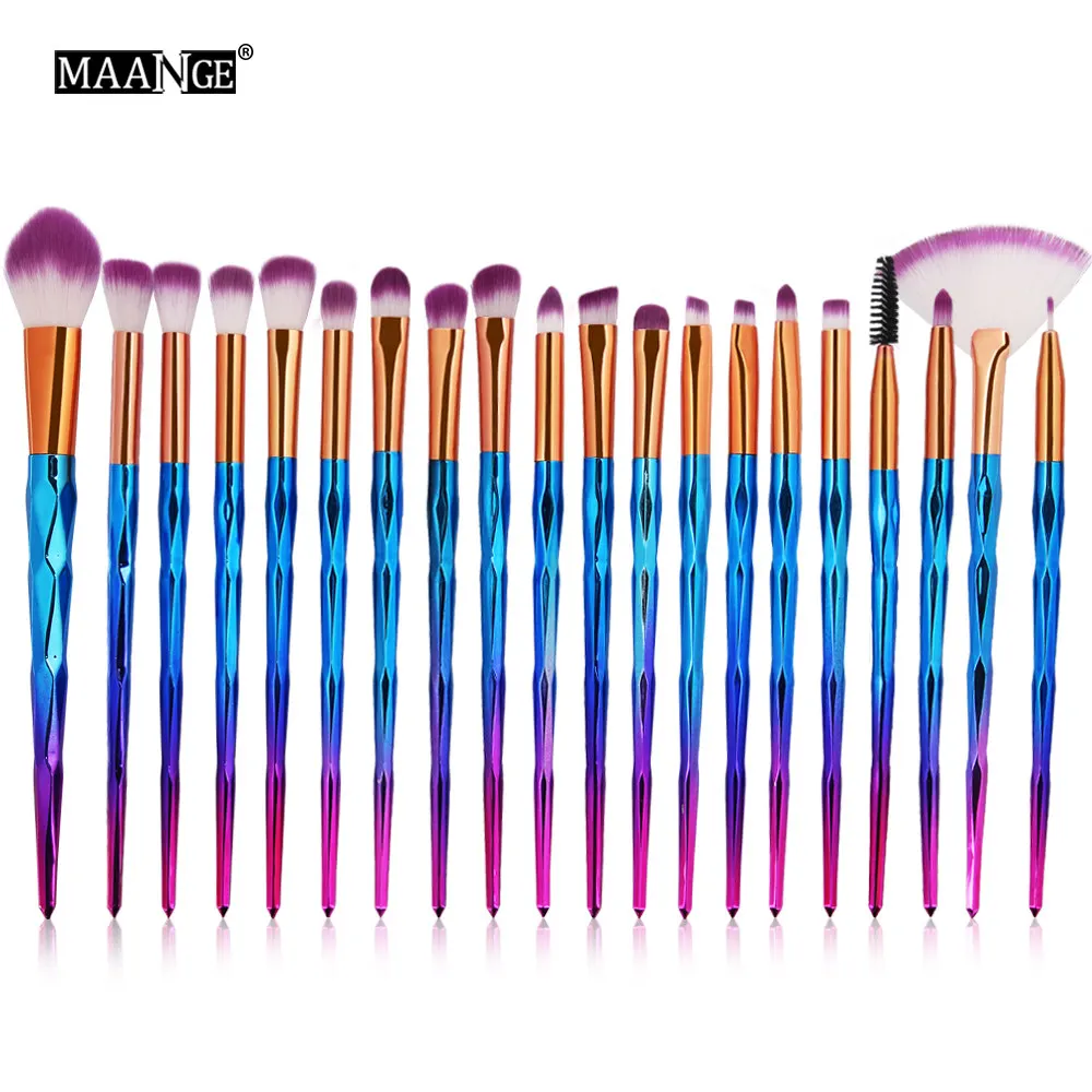 Buy 7 20Pcs Diamond Shape Makeup Brush Set Dazzle