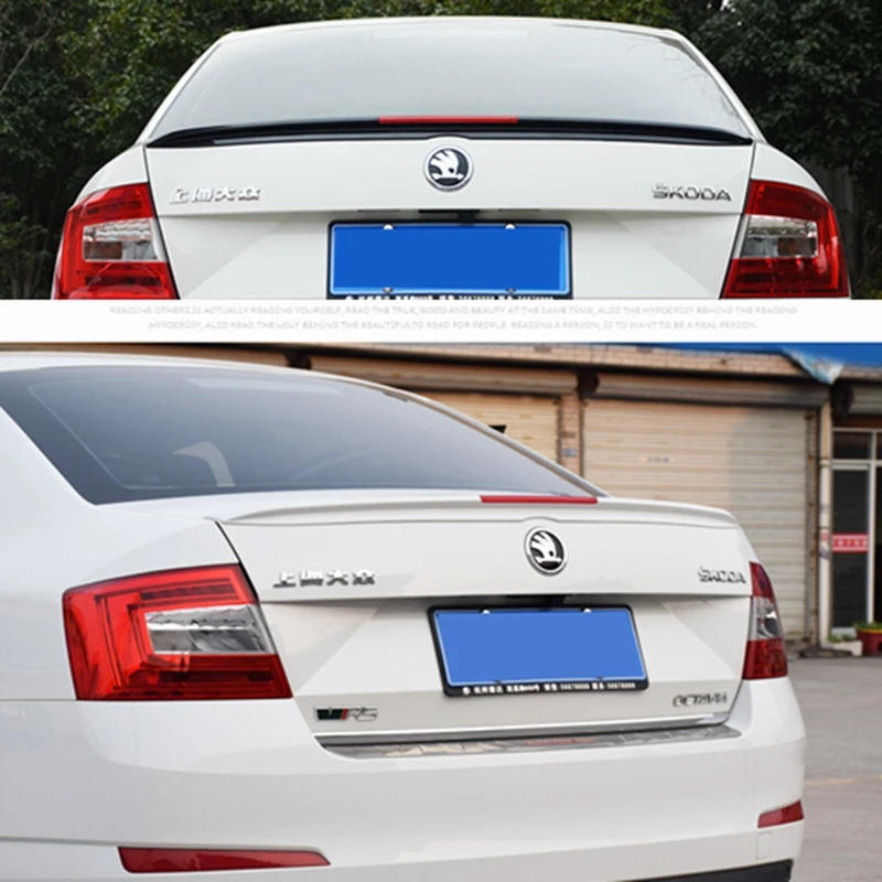 Спойлер для автомобиля Octavia цветной задний спойлер из АБС пластика Volkswagen Skoda 2015