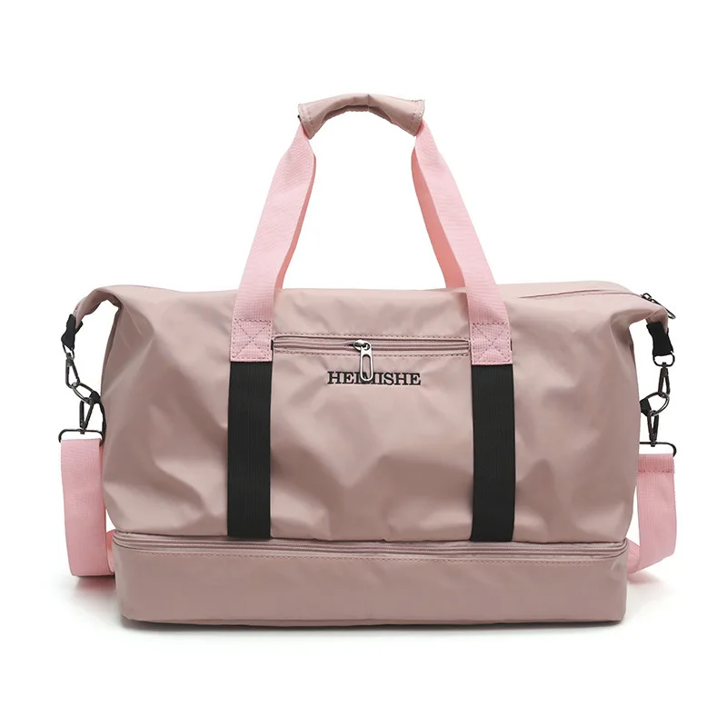 Женские нейлоновые дорожные сумки, модная спортивная сумка для переноски для женщин, чемодан, органайзер для багажа, упаковка кубиков, дорожная сумка Smart - Цвет: pink