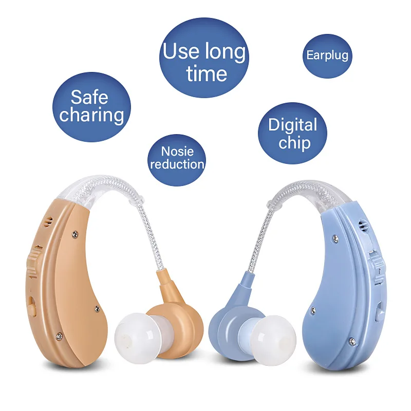 Cofoe Wireless BTE Hearing Aid Rechargeable Sound Amplifier Earphone for Old People Hearing Loss
