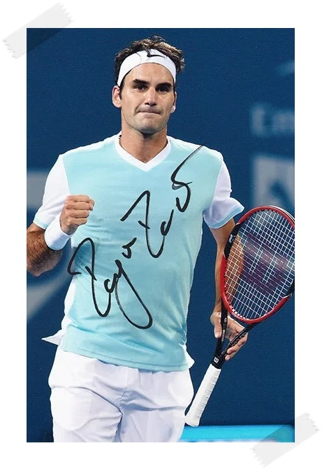 ロジャーフェデラー直筆サイン入りボールRoger Federer signed
