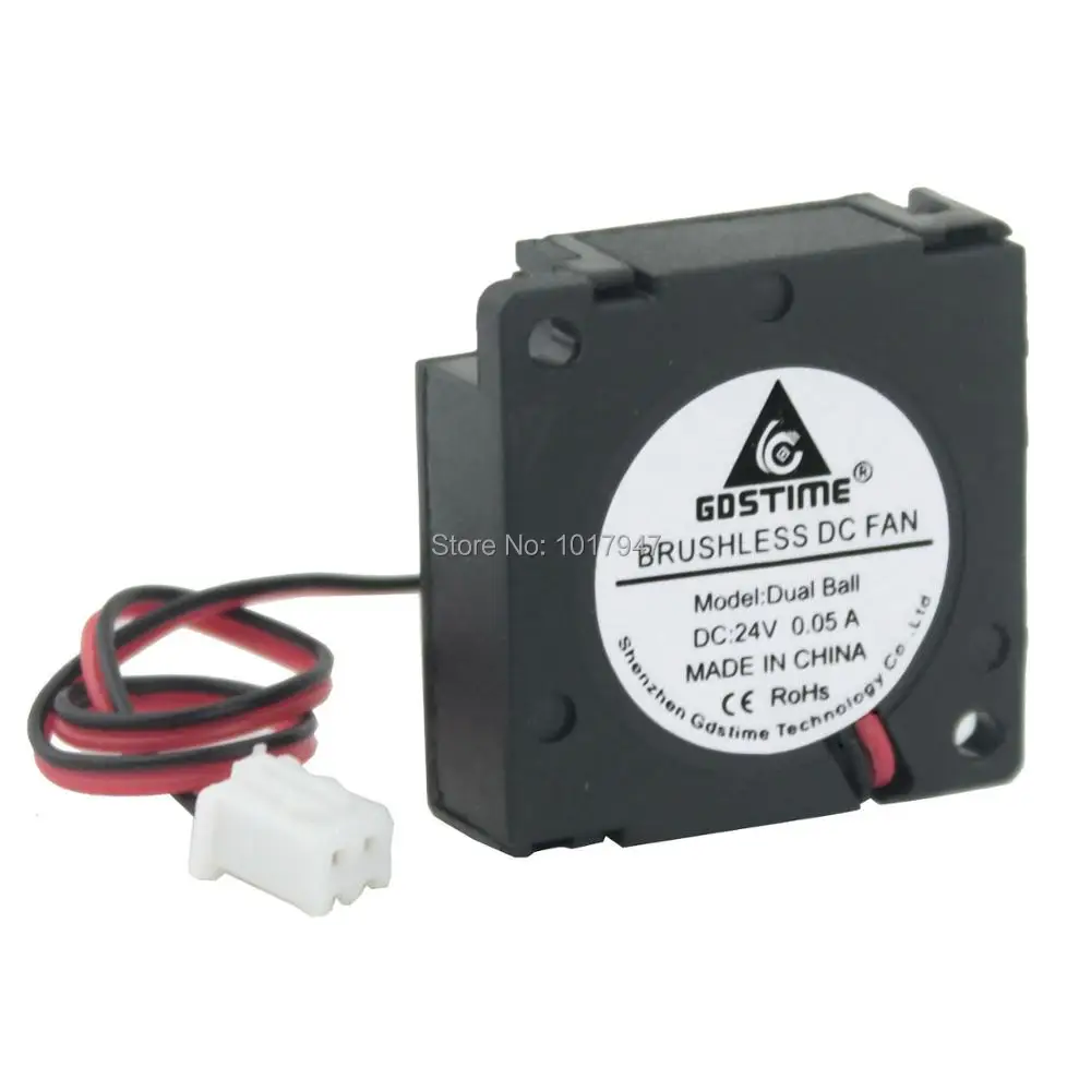 

2 Pieces lot Gdstime DC 24Volt 2pin Ball Exhaust Cooler Radiator Blower Fan 3cm 3010B 30mm 30x10mm