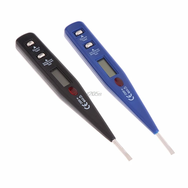 Best Price AC DC 12-250V Digital Voltage Meter Electric Tester Pen Inductance Detector Sensor Voltages Test Tool T12 Drop ship