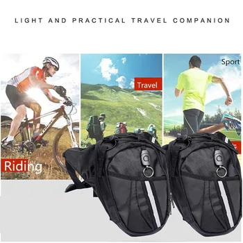 

Chunmu Oxford cloth +PU Leg Motorcycle Bicycle Fanny Pack Belt Belt Bag Handbag Nylon Polyester Black Dropshipping Ridding Sport