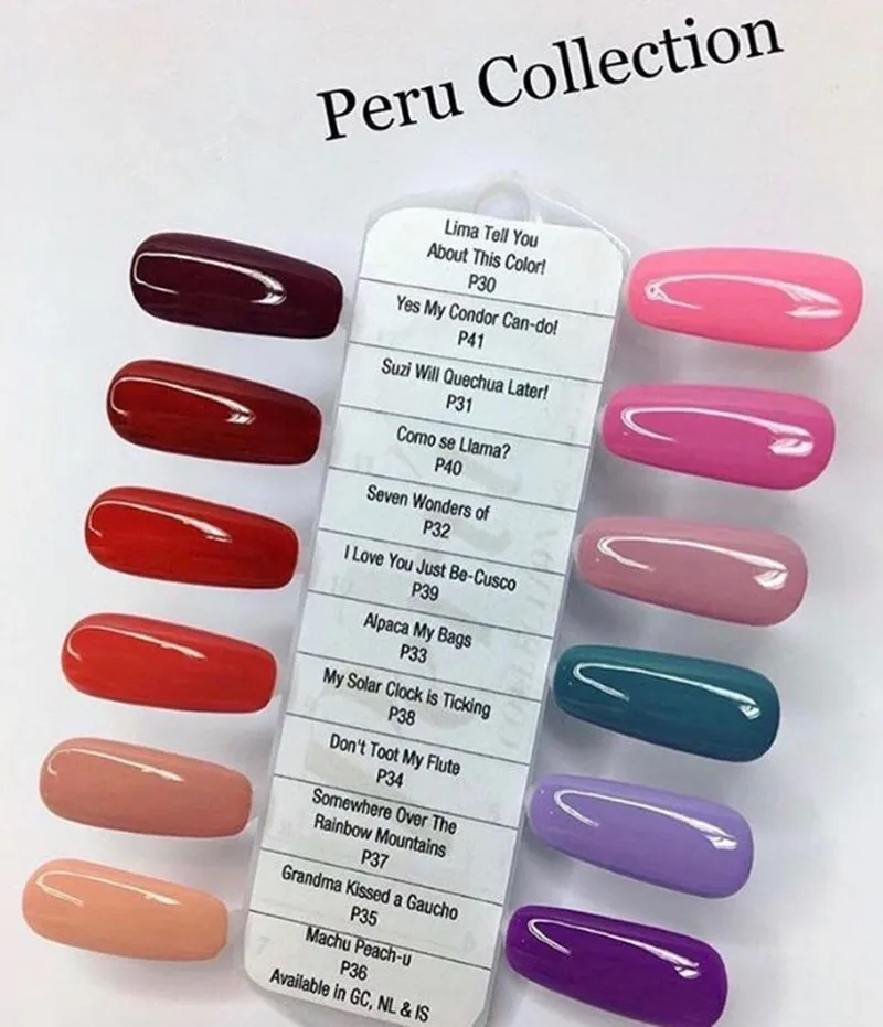 

New Arrival GelColor 15ml/0.5fl.oz PERU Collection Polish Fall Winter Pick Any Color UV LED Gel Varnish Gellak Gel Lacquer