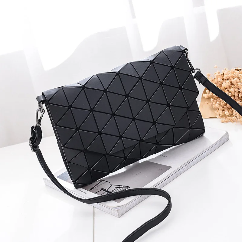 

2017 New ladies purse crossbody messenger shoulder bags small solid plaid geometric lingge envelope handbag hotsale women clutch