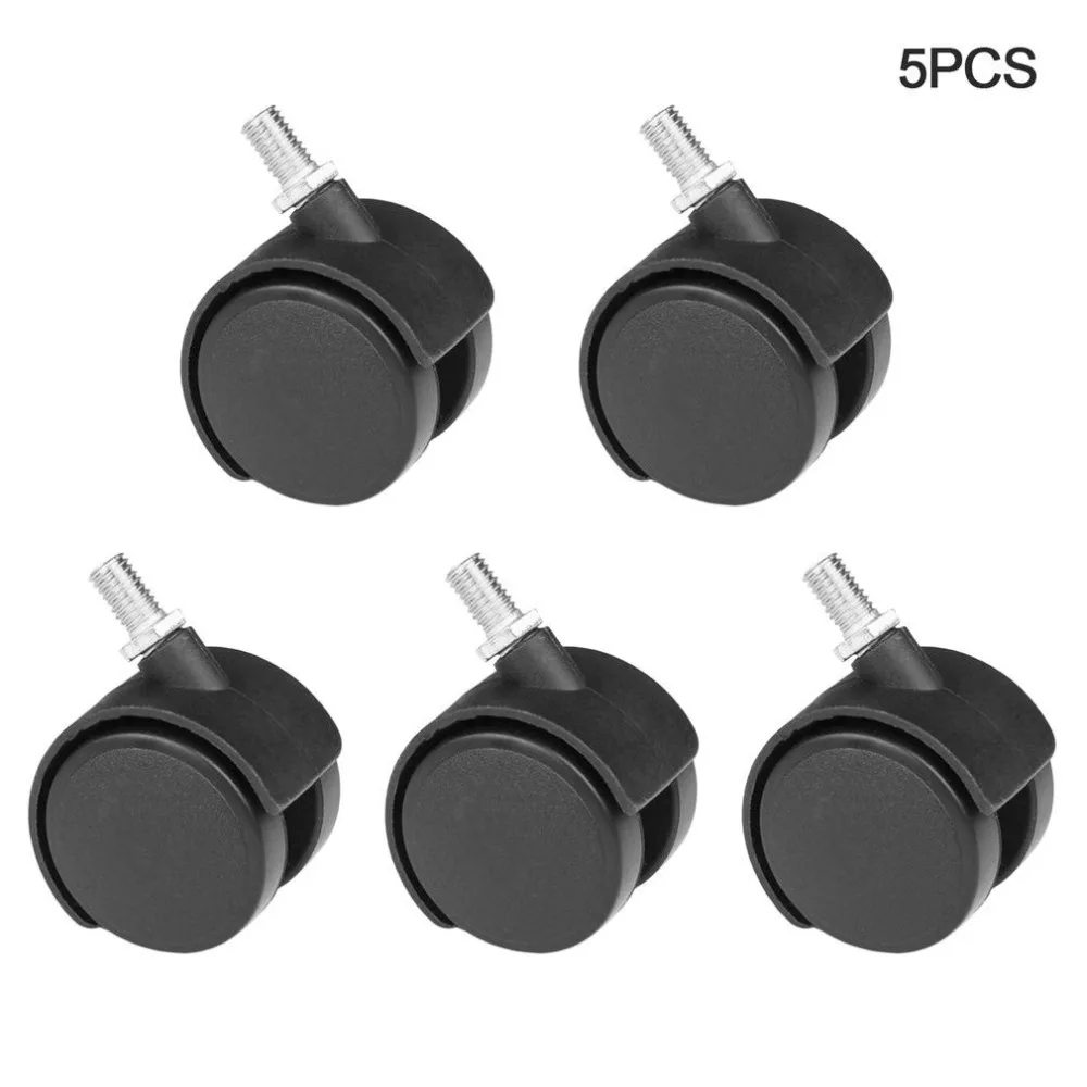 5pcs Chair Caster Wheel Swivel 1.5 inch Multifunctional Environmental