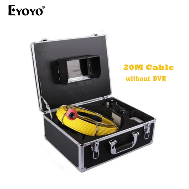 

Eyoyo 7D1 20M 7" LCD Screen Sewer Waterproof Camera Drain Pipe Inspection 12pcs Led Free shipping