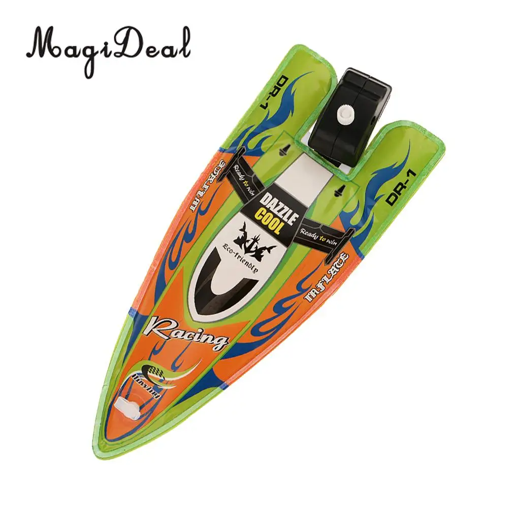 MagiDeal High Quality Kid Plastic Children Inflatable Wind Up Speedboat Boat Pool Bath Toy for Kid Birthday Gift Classic Toys