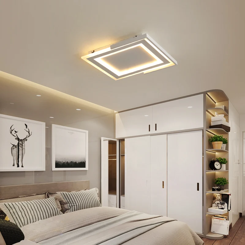 Simple luces de techo LED lámpara de Iluminación para cocina salón dormitorio plafonnier led moderne lámpara de techo