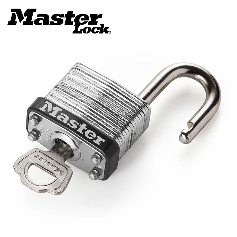 

Master Lock Wide Laminated Steel Warded Padlock Outdoor Anti-theft Bag Lock,Waterproof,No gallbladder layer Home Dormitory Lock