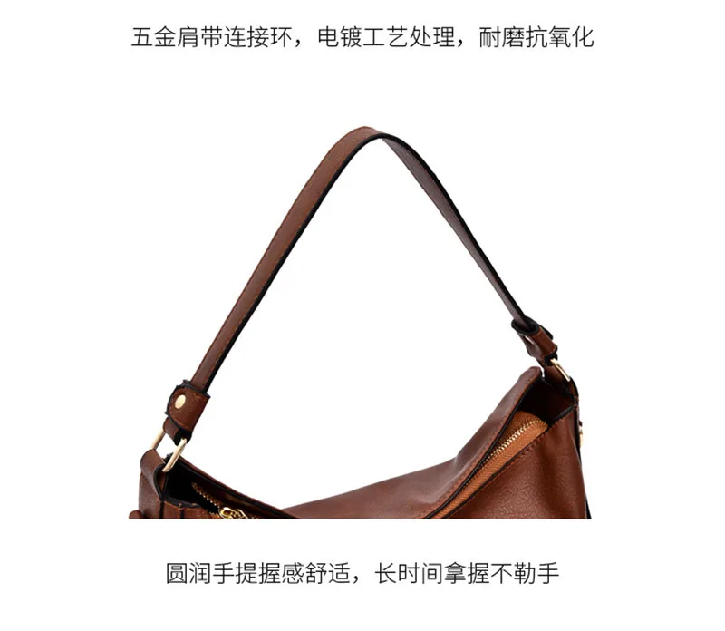 Large Hobos Bag Women Soft PU Leather Totes Bag Female Good Quality Handbag For Ladies Cross Body Shoulder Bag grand sac a main