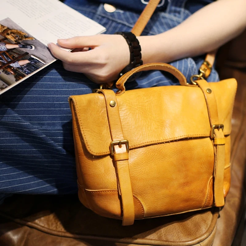 AETOO TRetro to do the old first layer of vegetable tanned leather shoulder bag handicrafts handmade leather handbags