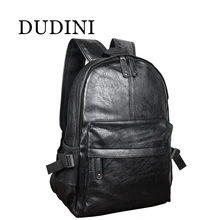 DUDINI Fashion Korean Style Men Backpack Top Quality Leather Double Shoulder Bags School Bag Book Rucksack Male Outstoor Tote