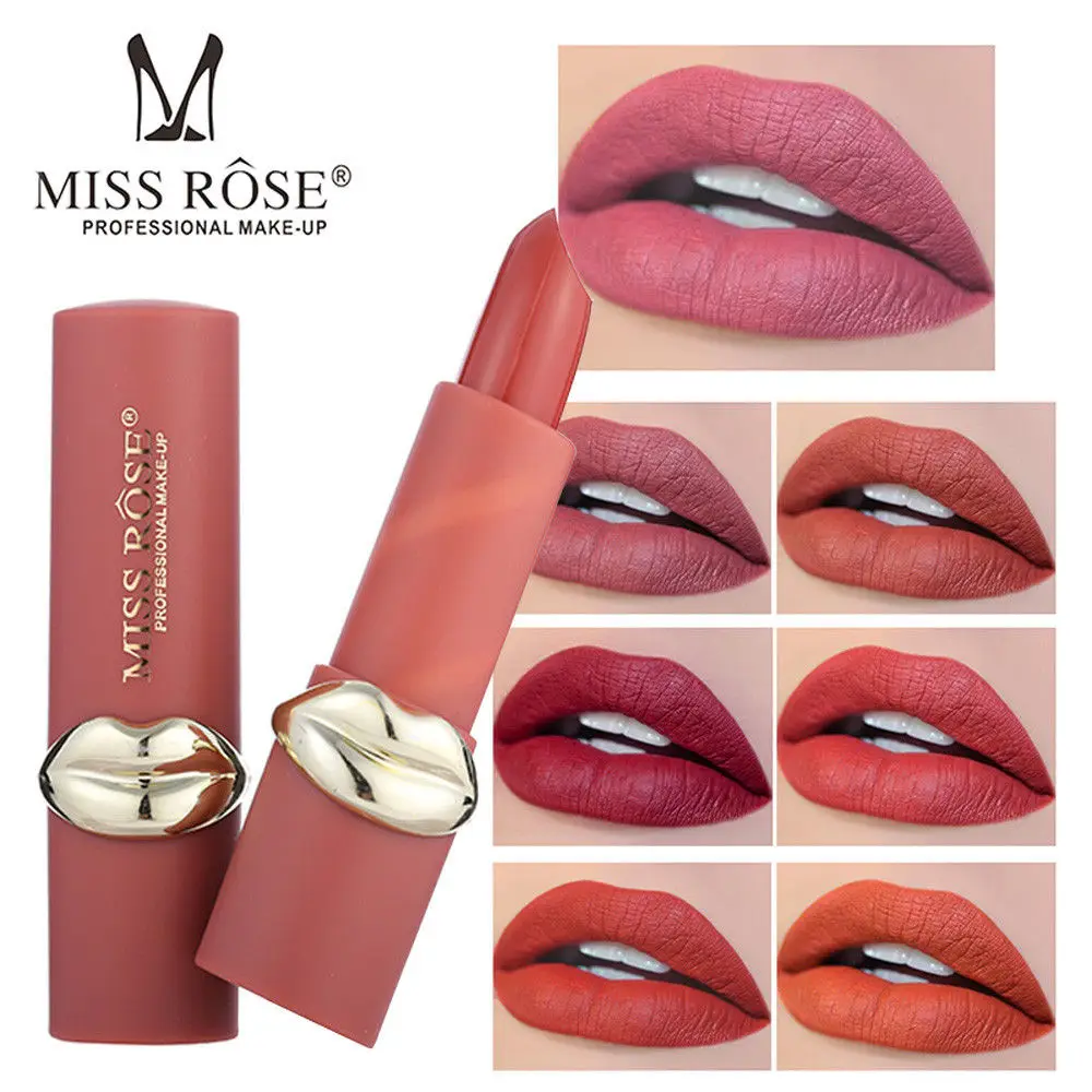 

MISS ROSE Lipstick Matt Waterproof Long Lasting Lip Cosmetic Beauty Makeup