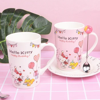 

1 Pcs Beautiful Cartoon Cute Birthday Theme Coffee Mug No Spoon Best Gift For Girl