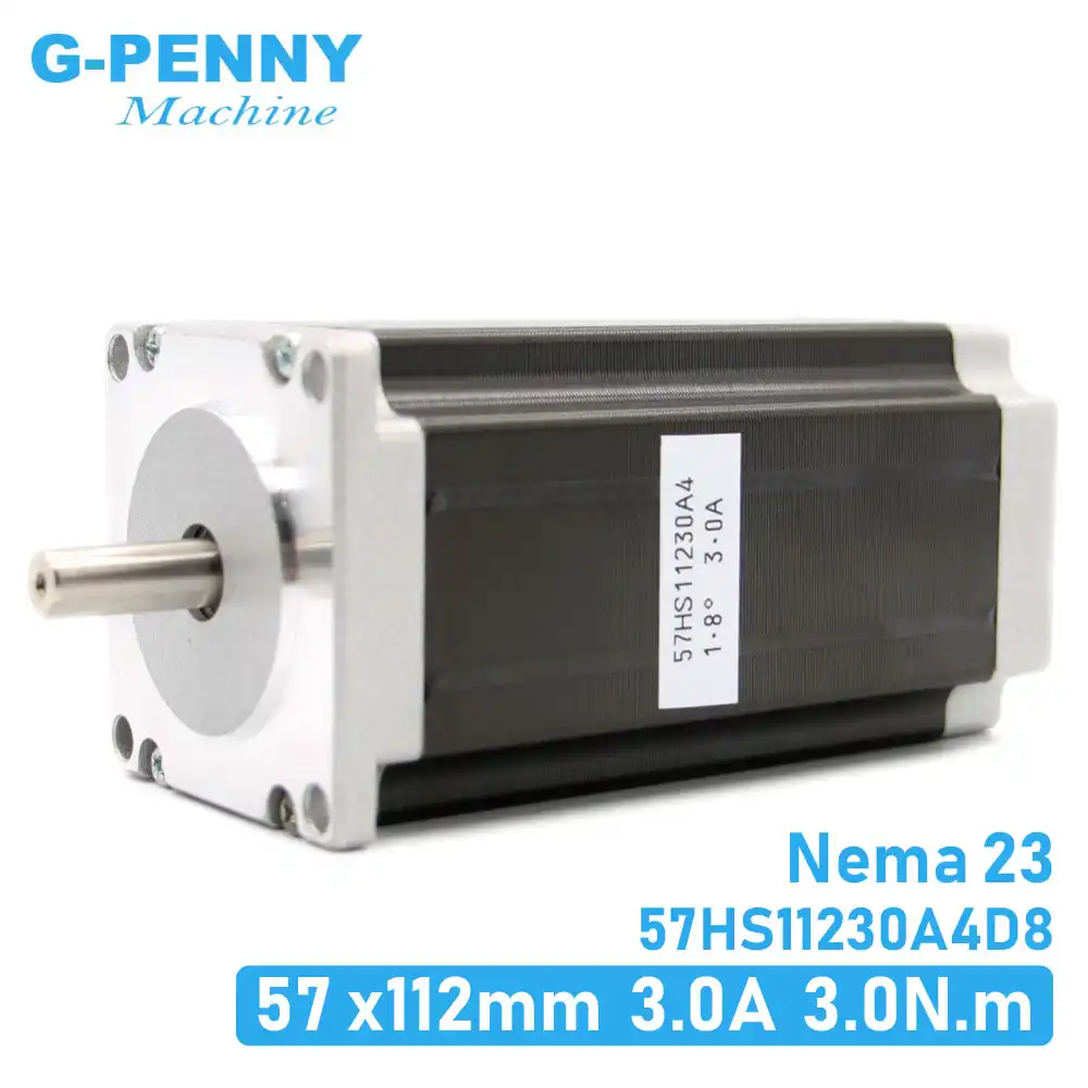 NEMA23 шаговый двигатель 57x112 мм 4-свинец 3A 3N. М/Nema 23 шаговый двигатель 112 мм 428Oz-in для 3D принтер для гравировальный станок с ЧПУ, фрезерный станок с ЧПУ - изображение