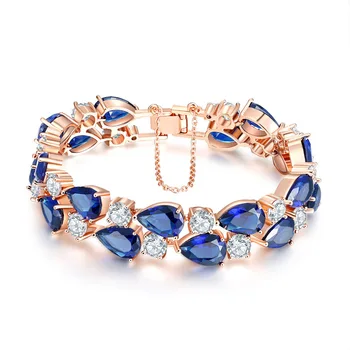 

European and American Bracelet Bracelet Fashion Water Colorful AAA Zircon Bracelet European and American Jewelry Bracelet