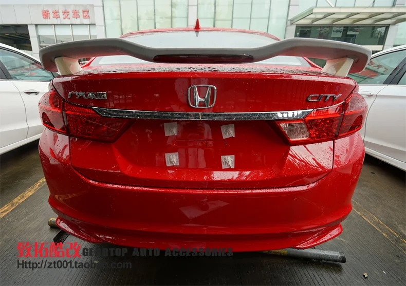 Для honda city Spoiler- городской спойлер высокого качества ABS Материал заднее крыло автомобиля праймер цвет спойлер