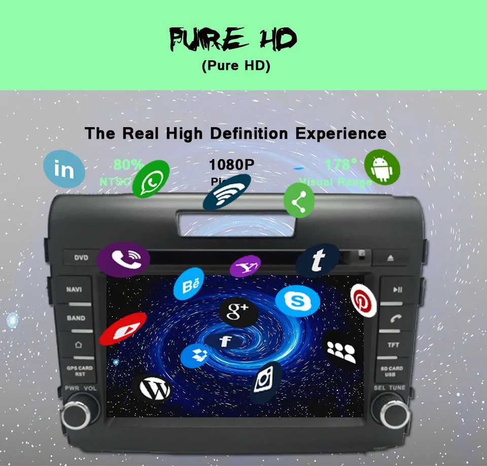 Perfect Android 9.0 GPS Navigation 7" Octa Core Car DVD Player for Honda CR-V CRV 2013-17 with Bluetooth Radio 4G Disc Sat navi System 6 Perfect Android 9.0 GPS Navigation 7" Octa Core Car DVD Player for Honda CR-V CRV 2013-17 with Bluetooth Radio 4G Disc Sat navi System 6