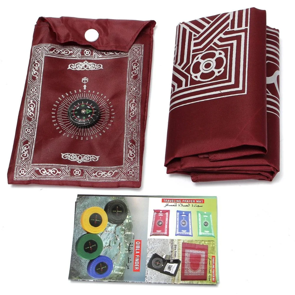 100x60cm-Red-Portable-Prayer-Rug-Kneeling-Poly-Mat-for-Muslim-Islam-Waterproof-Prayer-Mat-Carpet