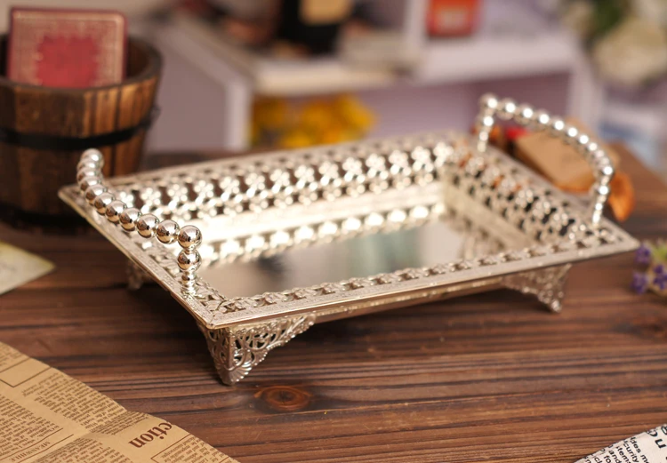 Luxury Serving Trays gold siliver  (13)