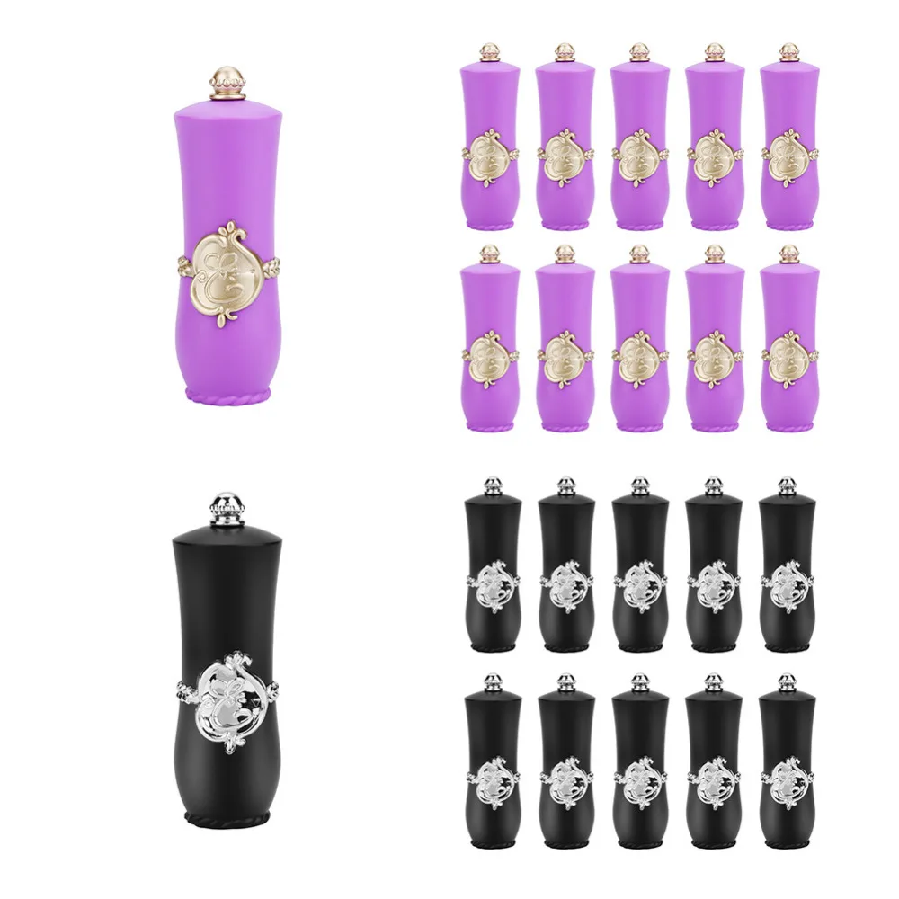 

genuine 10pcs DIY royal style lipstick empty containers exquisite homemade washable lipstick molds fashionable lip balm tubes