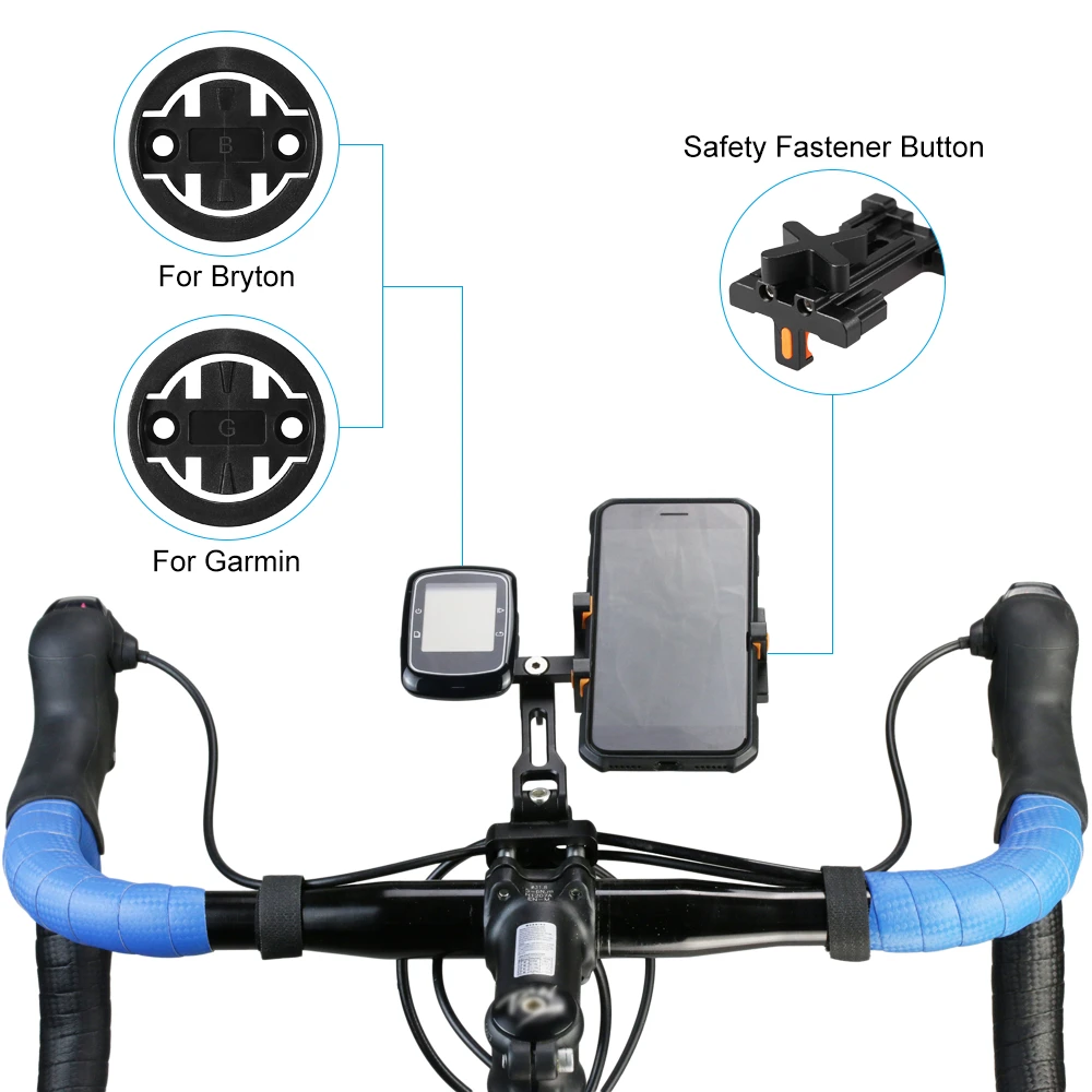 Best Bicycle Computer Mount Holder Bike Sports Camera Phone Mount Bicycle Flashlight Mount Multifunctional Bike Mount 3