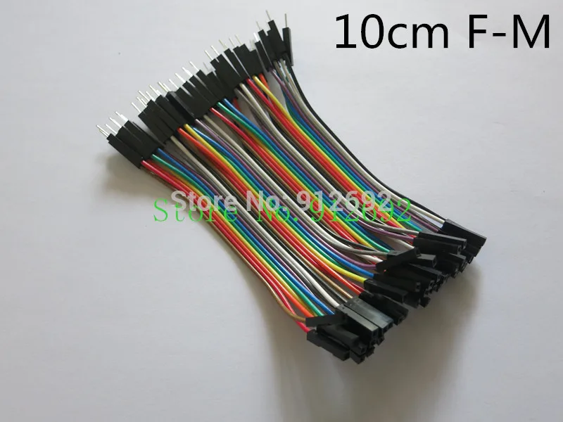 1 партия = 40 шт. 10 см 2 54 мм 1pin 1p-1p Перемычка Мама-папа кабель Dupont для arduino |