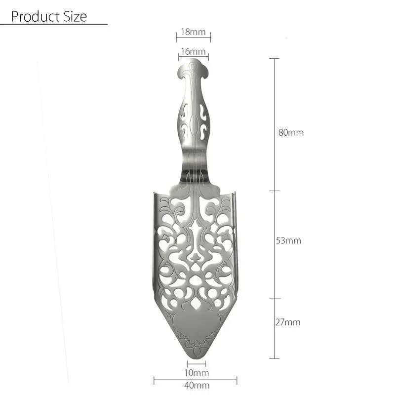 Аксессуары для вина коктейльный бар из нержавеющей стали ложка для абсента посуда горький Совок стеклянная чашка Ложки Посуда для напитков фильтр ложка бар