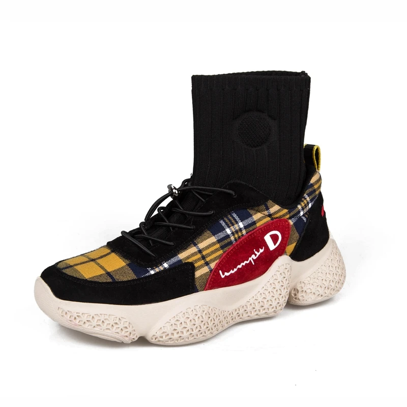 

Sock Shoes Women Sneakers Autumn Canvas Breathable Comfortable High Top Sport Shoe Girls Cute Trend Running Shoes Ladies zapatos
