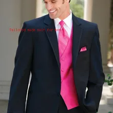 arrivalHandsome Для мужчин костюм Две кнопки Нотч развивать нравственность Для мужчин модные торжественное платье Для мужчин костюм(куртка+ брюки+ жилет+ галстук