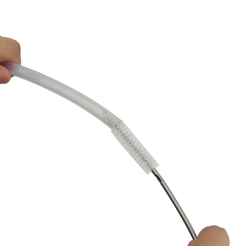 Силиконовый очиститель для пивных труб, воздушный насос, шланг, спиральная Чистящая Щетка 150 см, фильтрующие трубы для 8-10 мм, силиконовая трубка