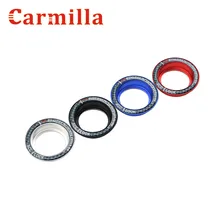 Carmilla Aluminium Ignition Key Switch Ring Cover Circle Sticker for Ford Focus 2 3 4 Kuga Escape Mondeo 2013 2014 2015 2016