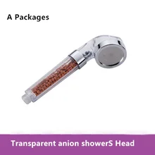 Shower Filter Tourmaline SPA Anion Hand Held Bathroom Shower Head Filter Pressurize Saving Water