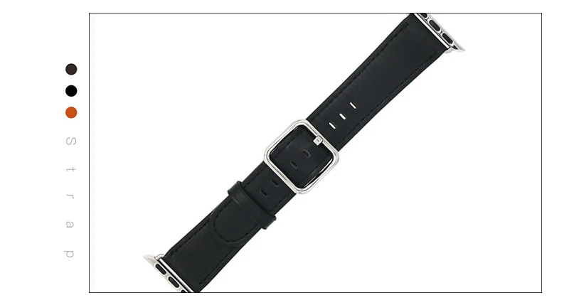 Смарт часы ремешок один тур группа для Apple Watch Пряжка ремешок для часов ремень для Apple Watch ремешок из натуральной кожи