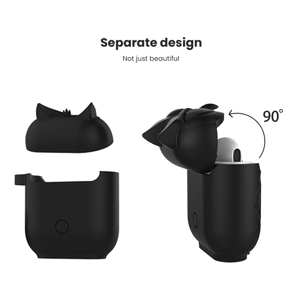 Мягкий силиконовый чехол милый для Airpods Air Pods противоударный защитный наушников