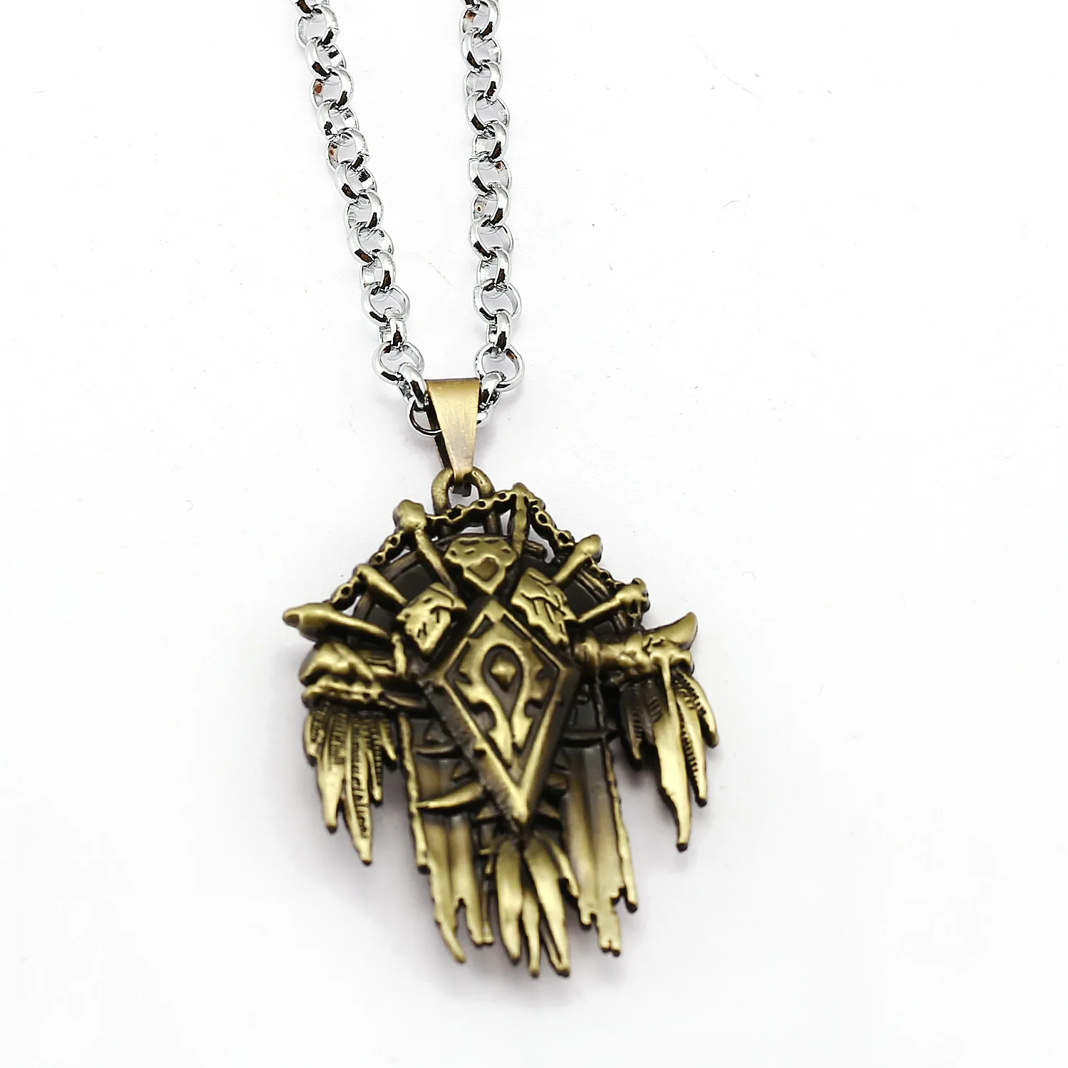 Vintage World of Warcraft Horde Pendant Necklaces Metal